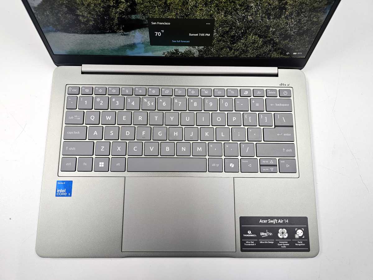 Acer Swift Air 14 keyboard