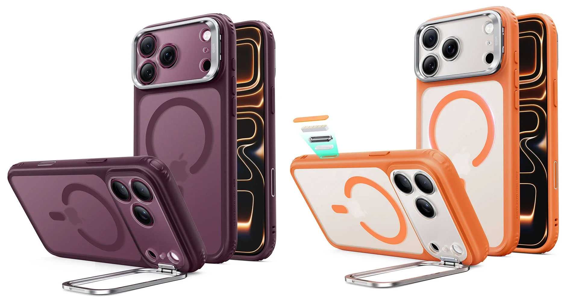 ESR Classic Hybrid Case for iPhone 18 Pro – Affordable protection with great flexible stand 