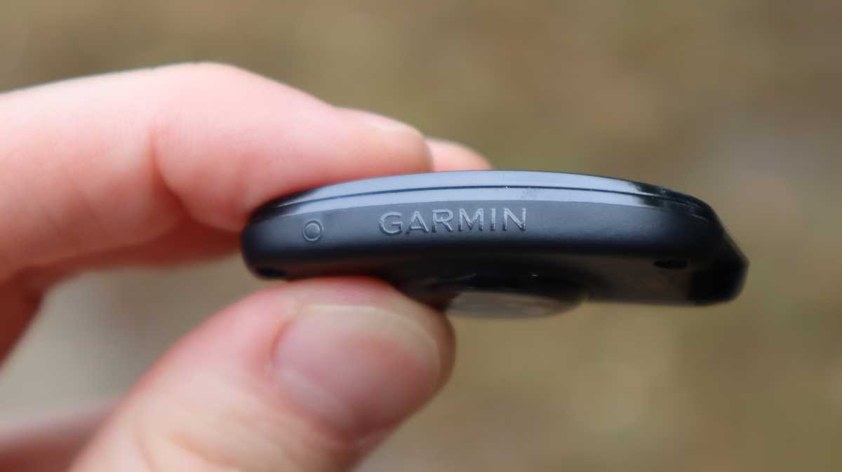 The Garmin logo on the side of the Garmin Cirqa