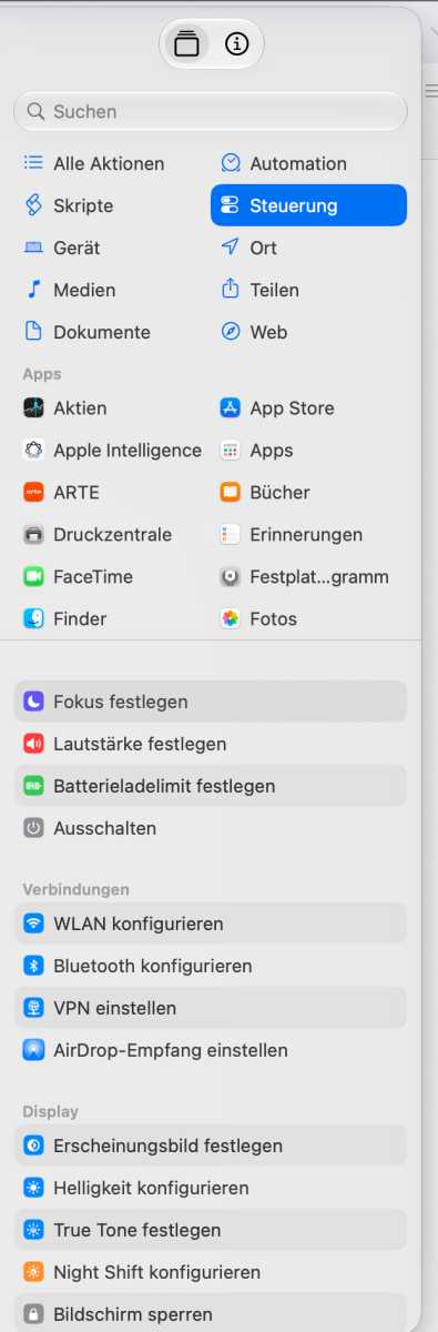 macOS Golden Gate Kurzbefehle