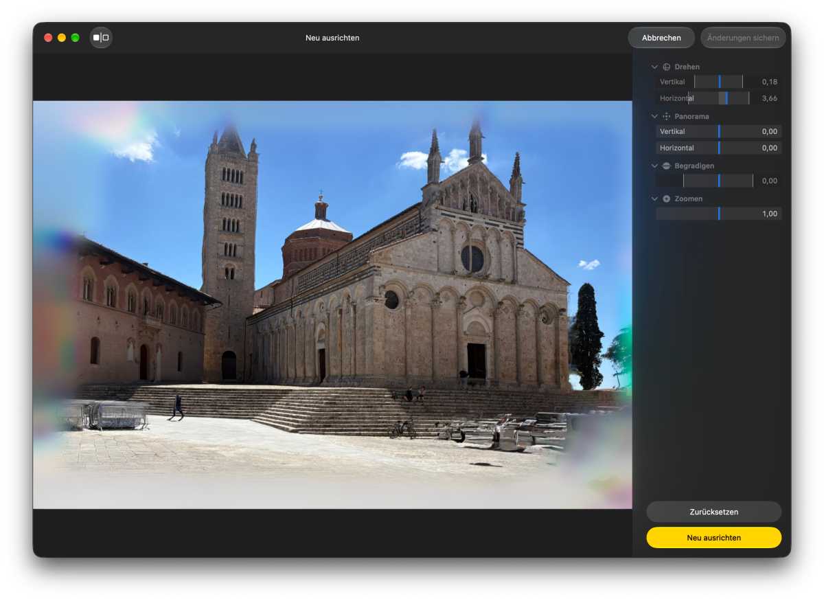 macOS Golden Gate Fotos neu ausrichten