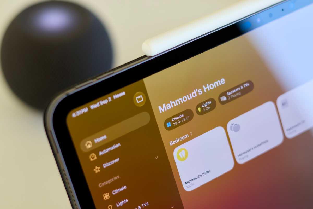 Using iPad Pro M4 as smart home hub