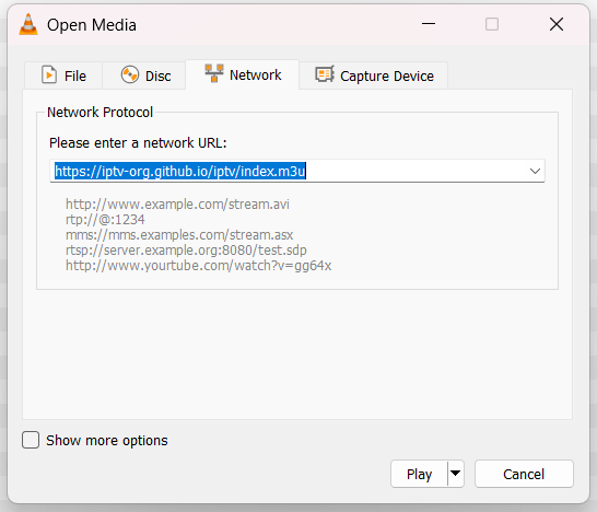 VLC IPTV