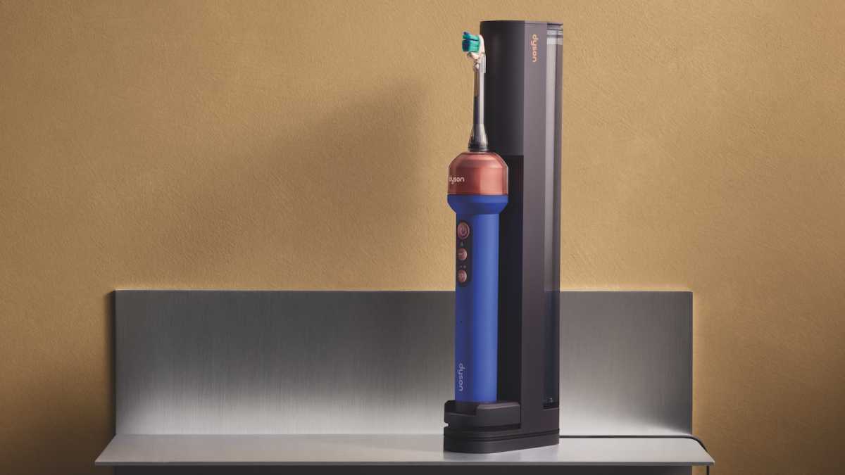 Dyson CameraJet on dock