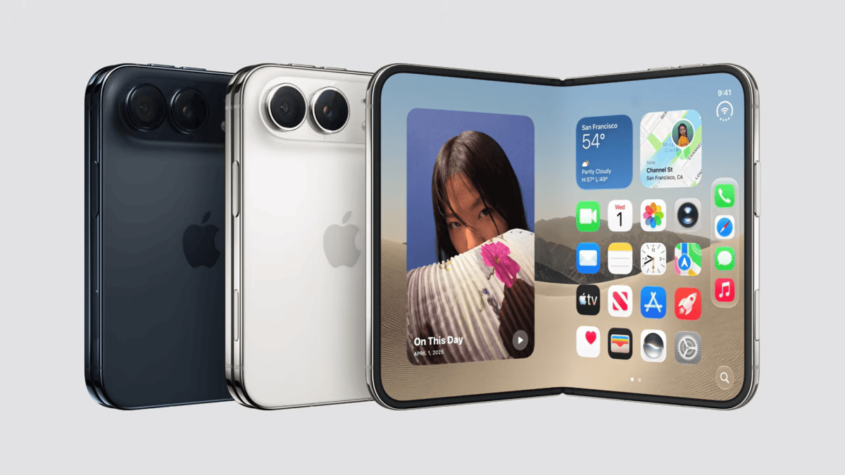 iPhone Duo in both colour options, plus the open display
