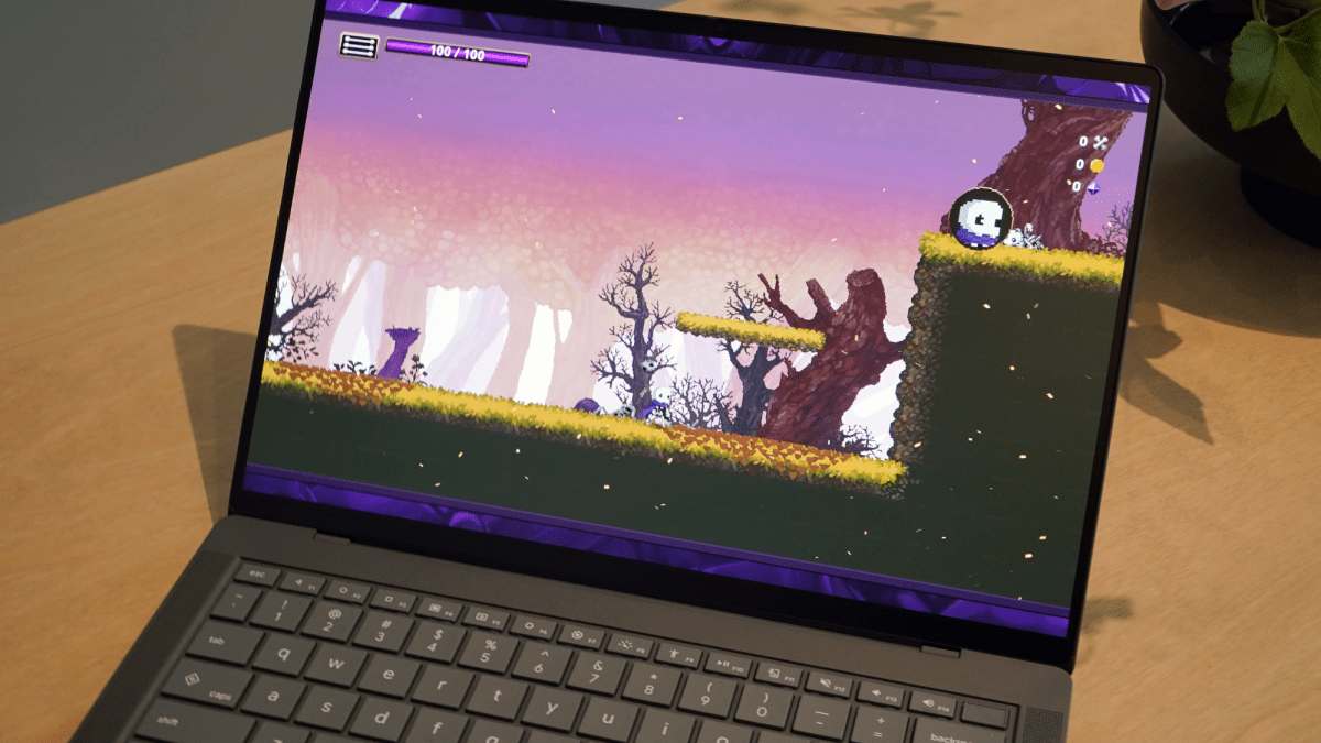 Googlebook running Android game