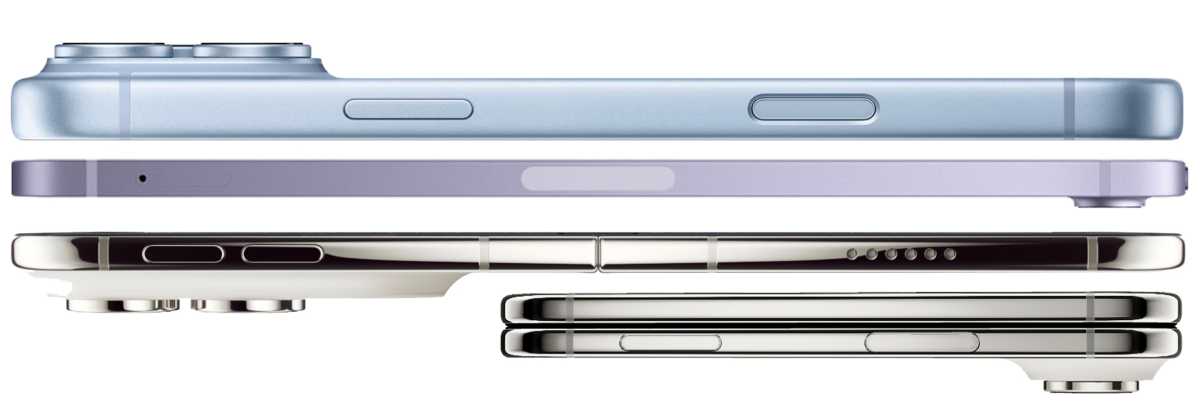 Image showing the thickness of the iPhone 18 Pro, iPad mini, and iPhone Duo