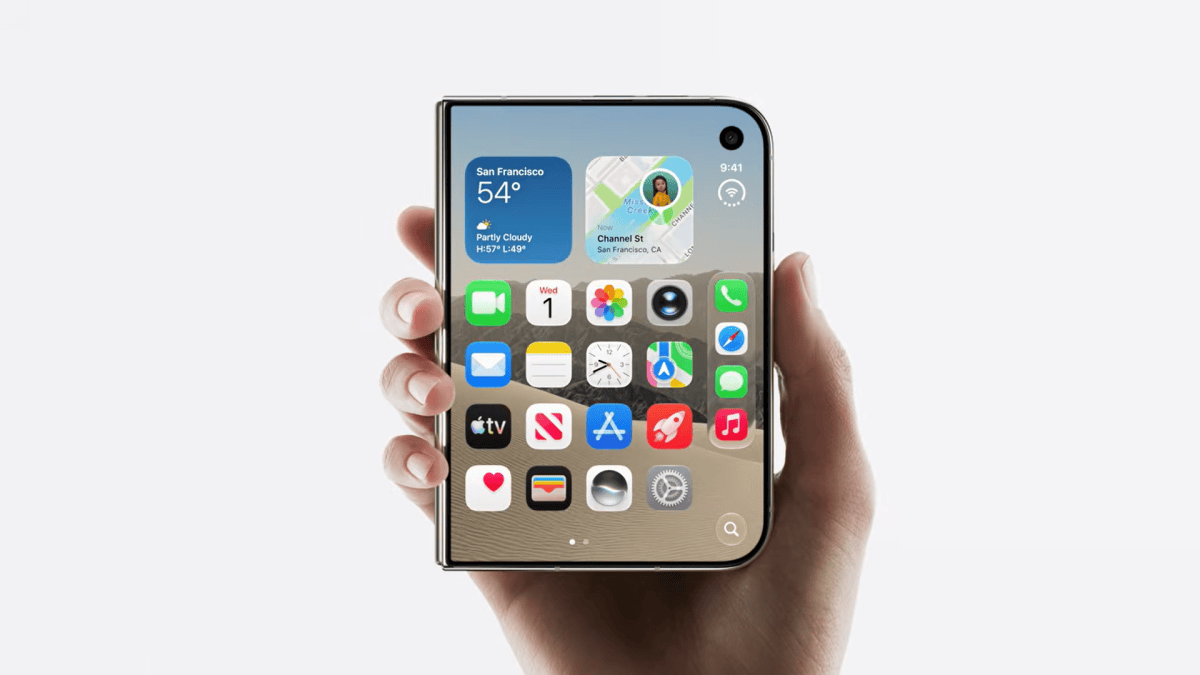 iPhone Duo held in a right hand