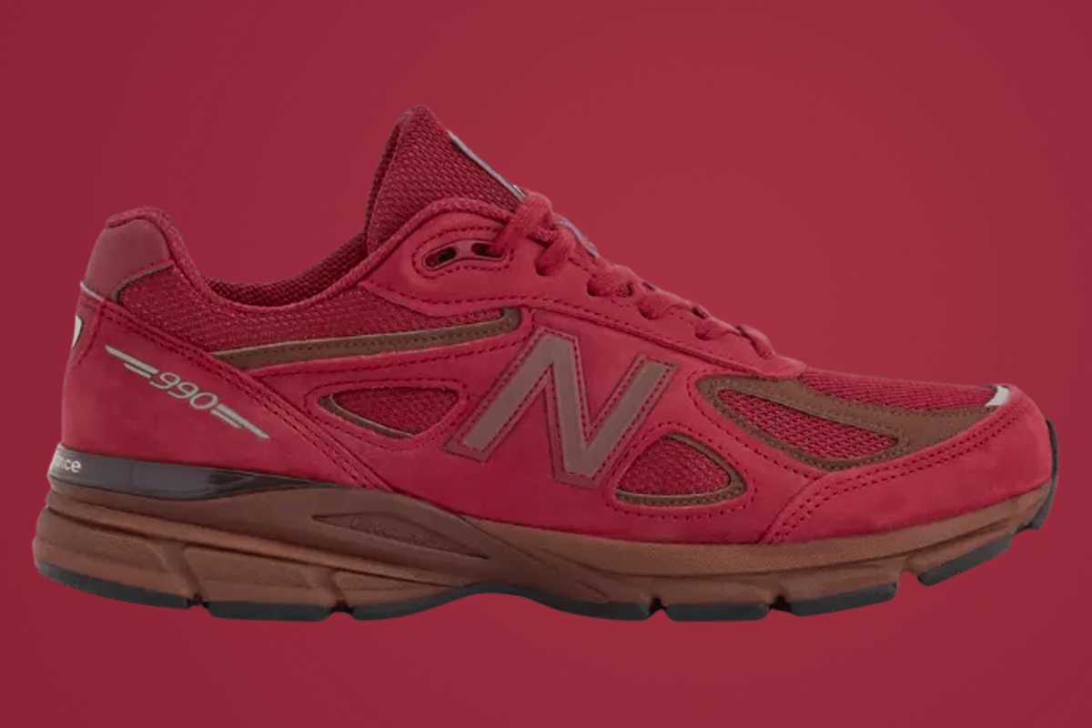 new balance 990v4 in Monarch Burgundy