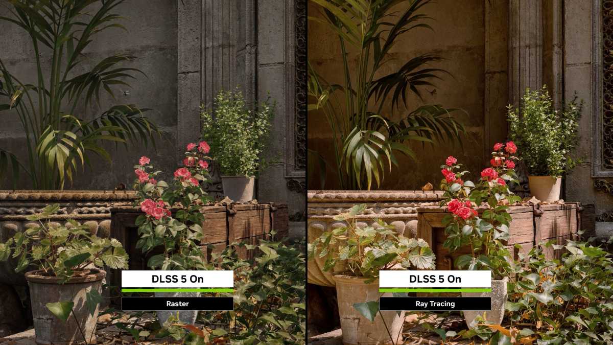 nvidia dlss 5 produces better output with more detailed input