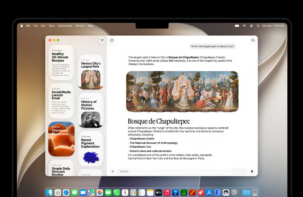 Siri app macOS 27