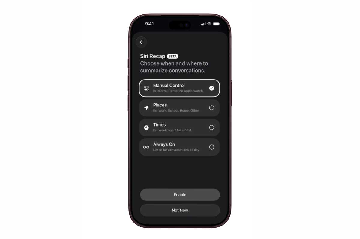 Siri recap