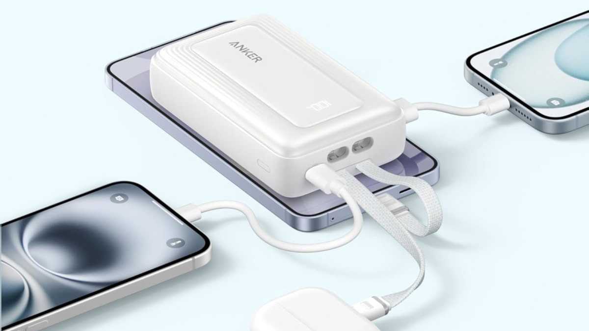 Anker 20K Power Bank with Dual Cables
