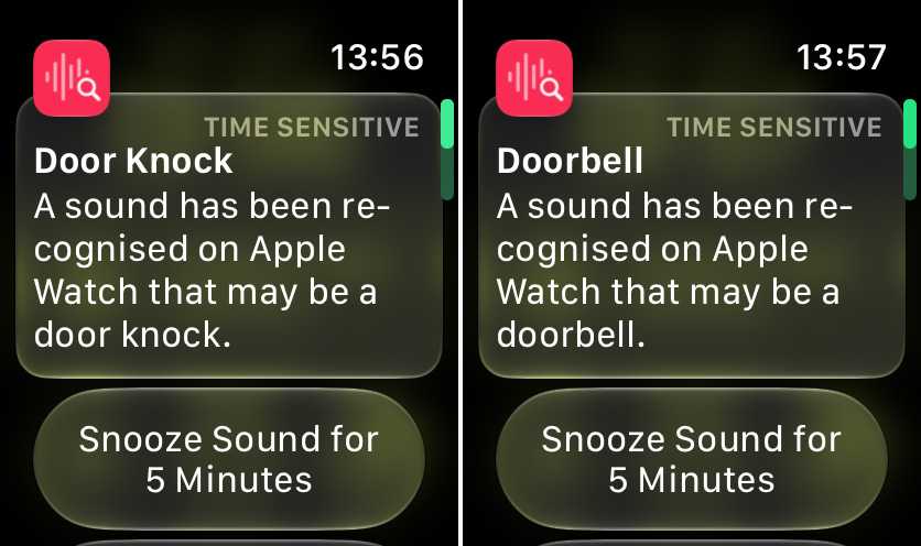 Sound Recognition feature on Apple Watch Series 12