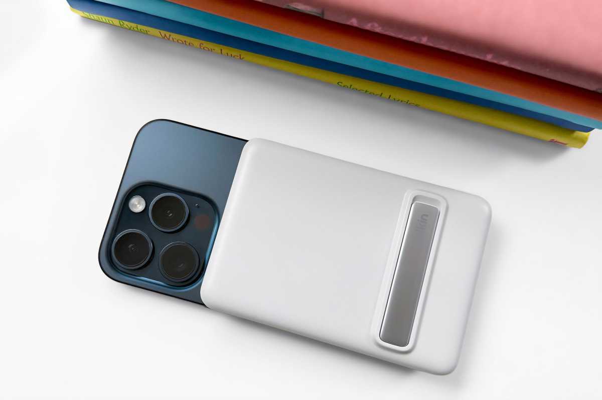 Belkin BoostCharge 5K Power Bank with stand in white