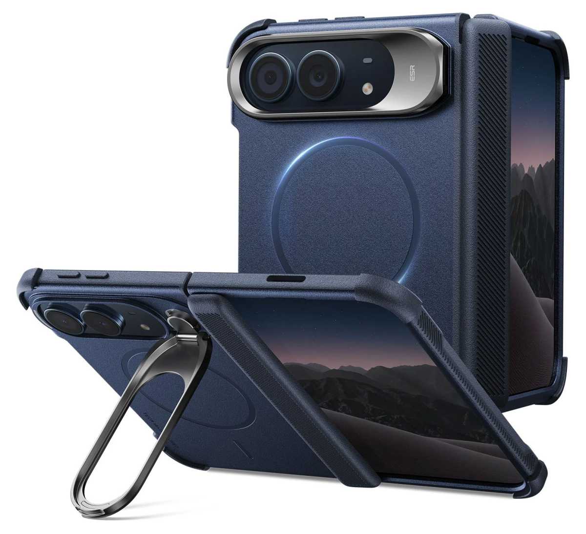 ESR iPhone Duo Cyber Tough Case with Flex Stand Night Sky