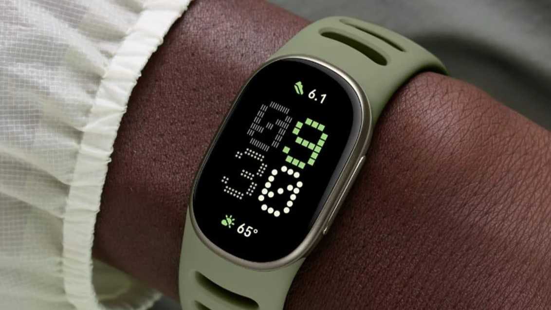 Google Fitbit Edge fitness tracker on wrist