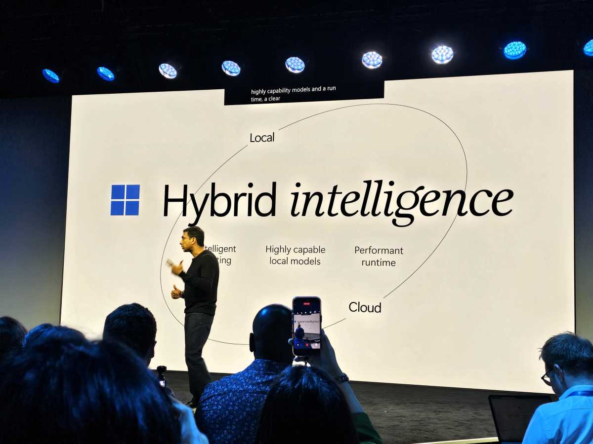 Microsoft hybrid intelligence slide