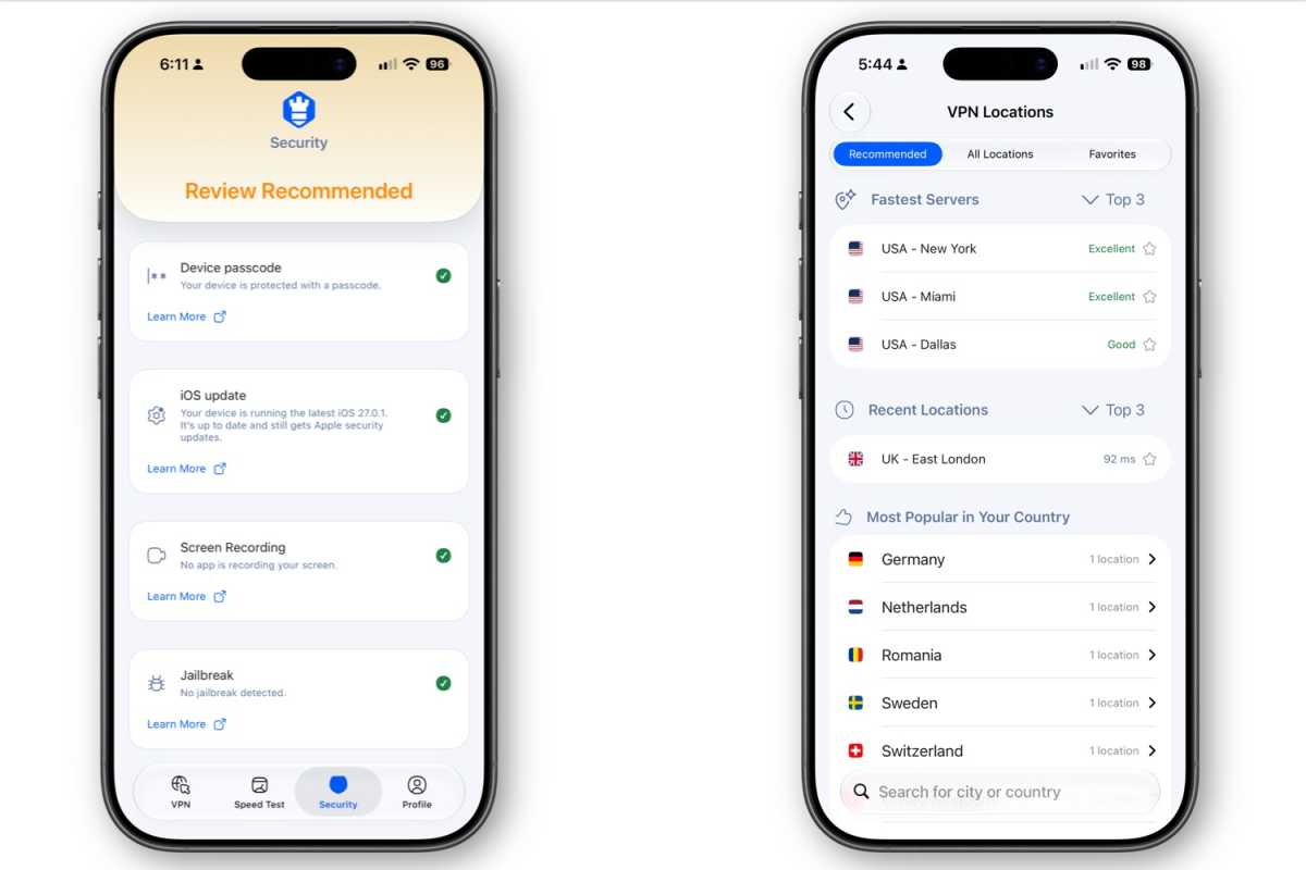 Intego One on iPhone - VPN