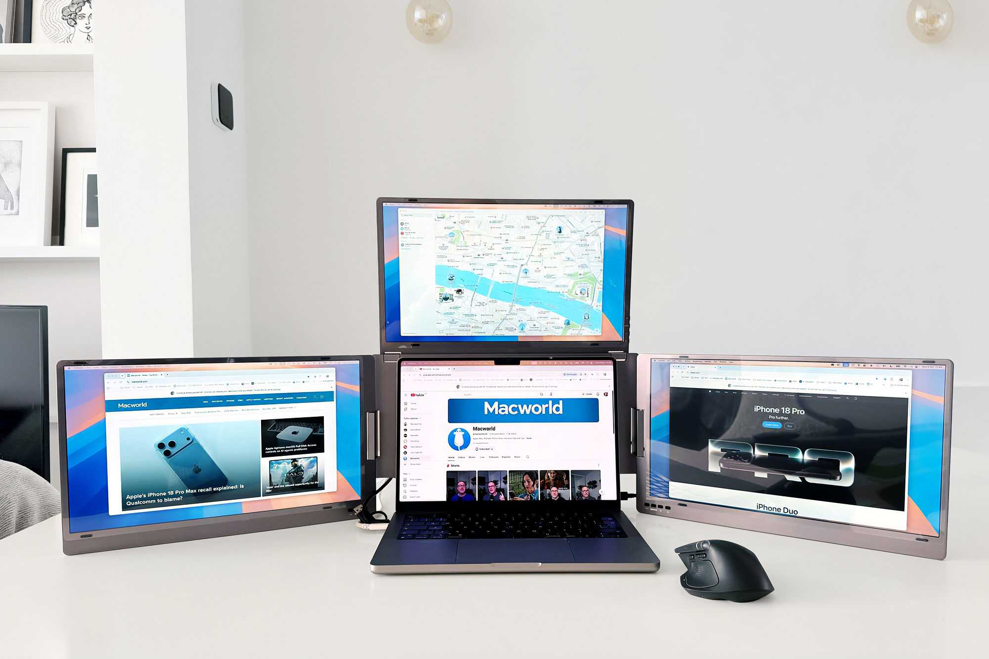 KYY X90G Quad Portable Monitor: Massive screen expansion