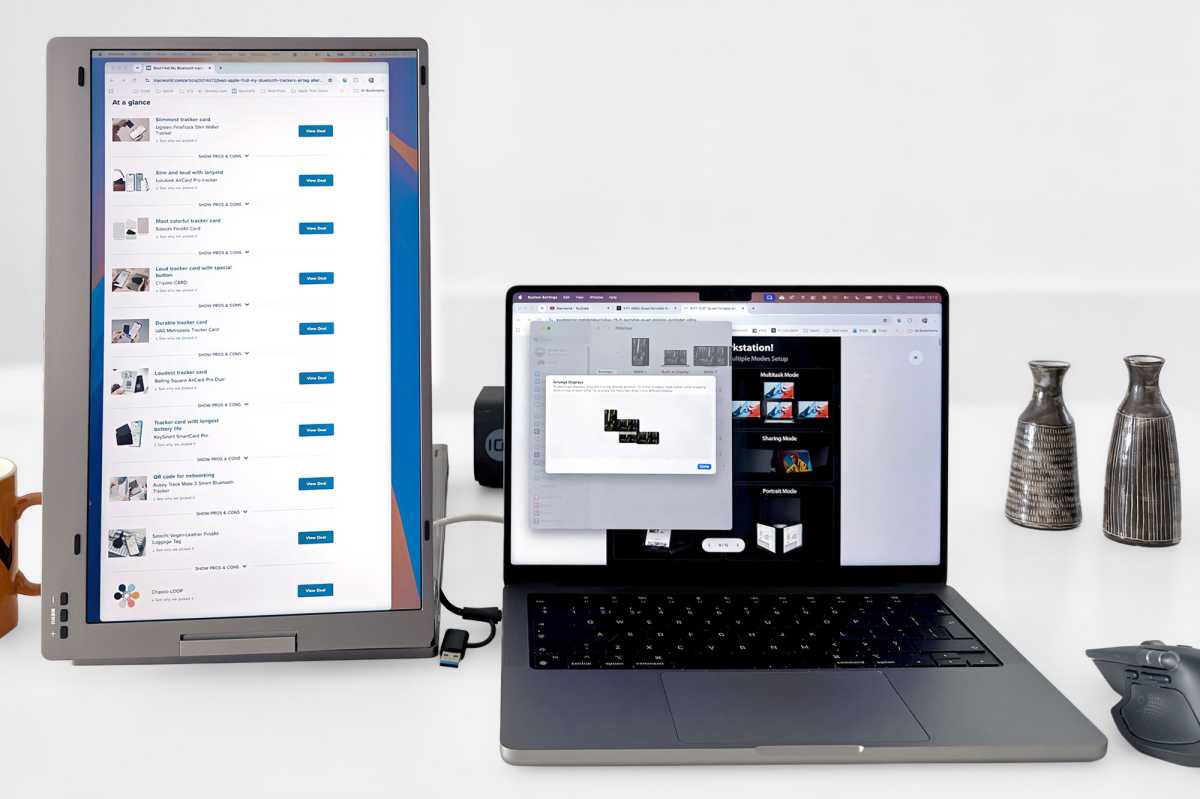 KYY X90G Quad Portable Monitor Portrait Mode