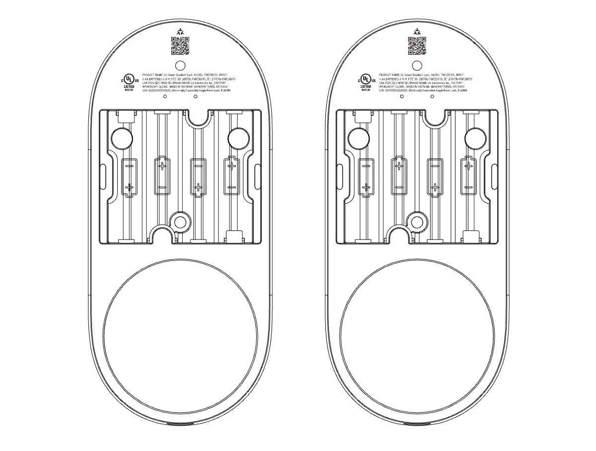 LG Smart Deadbolt Lock Diagram