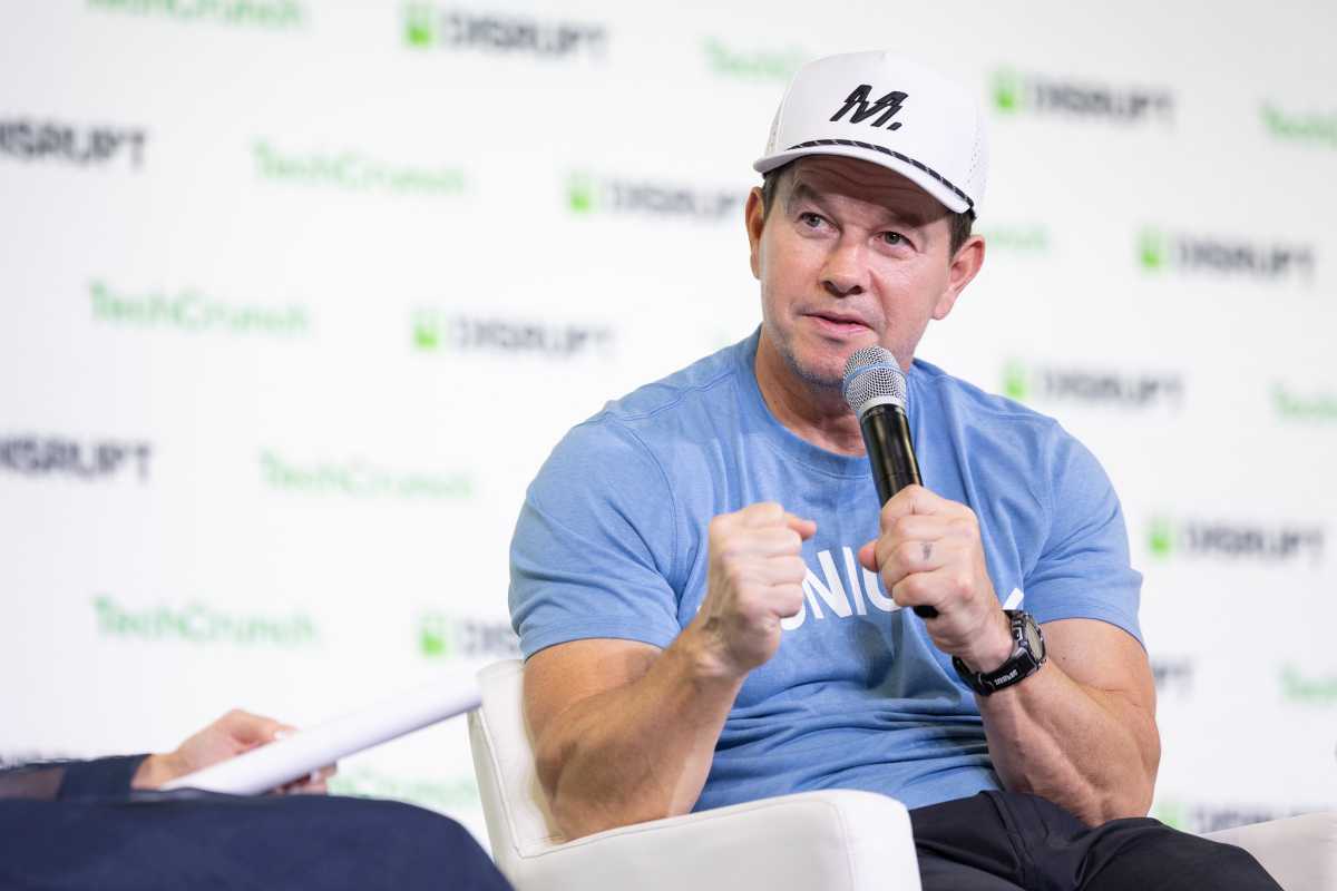 Mark Wahlberg speaks at Disrupt