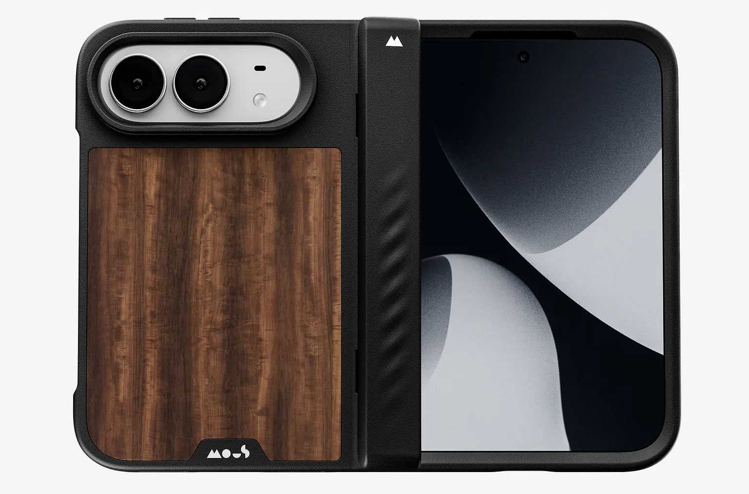 Mous Limitless Case for iPhone Duo: One-piece case with hinge coverage