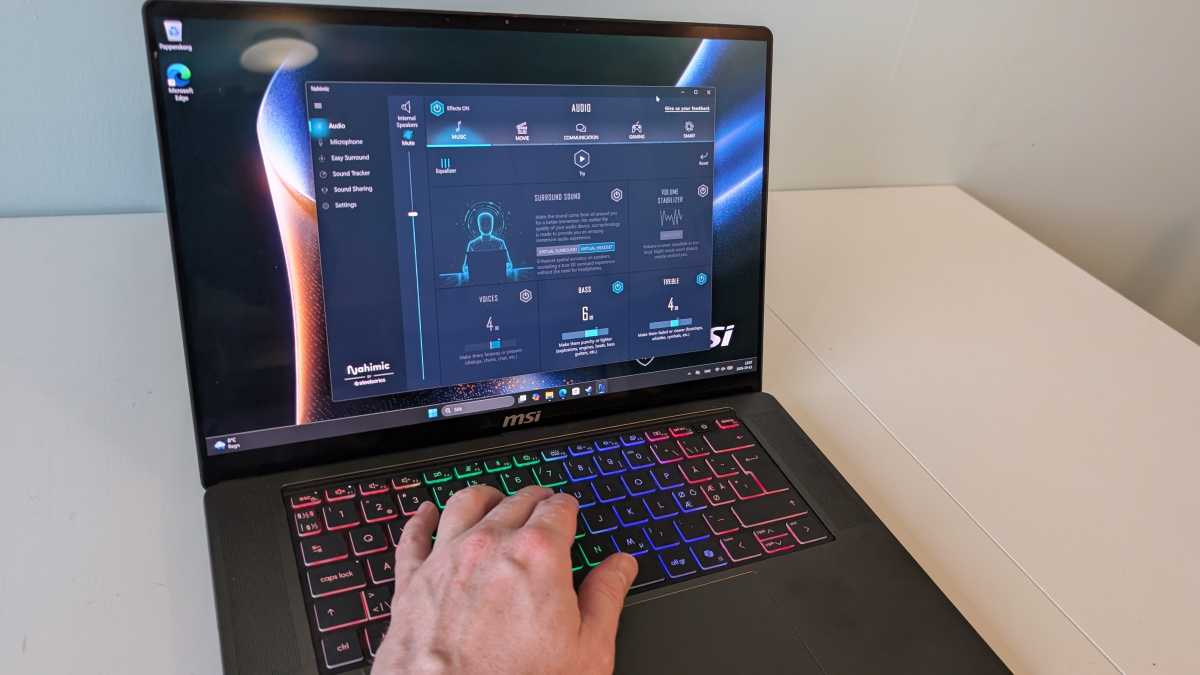 MSI Stealth 16 AI mjukvara