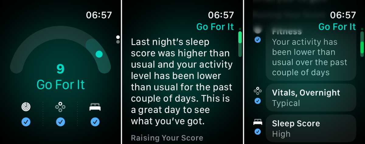 Readiness app on Apple Watch Series 12