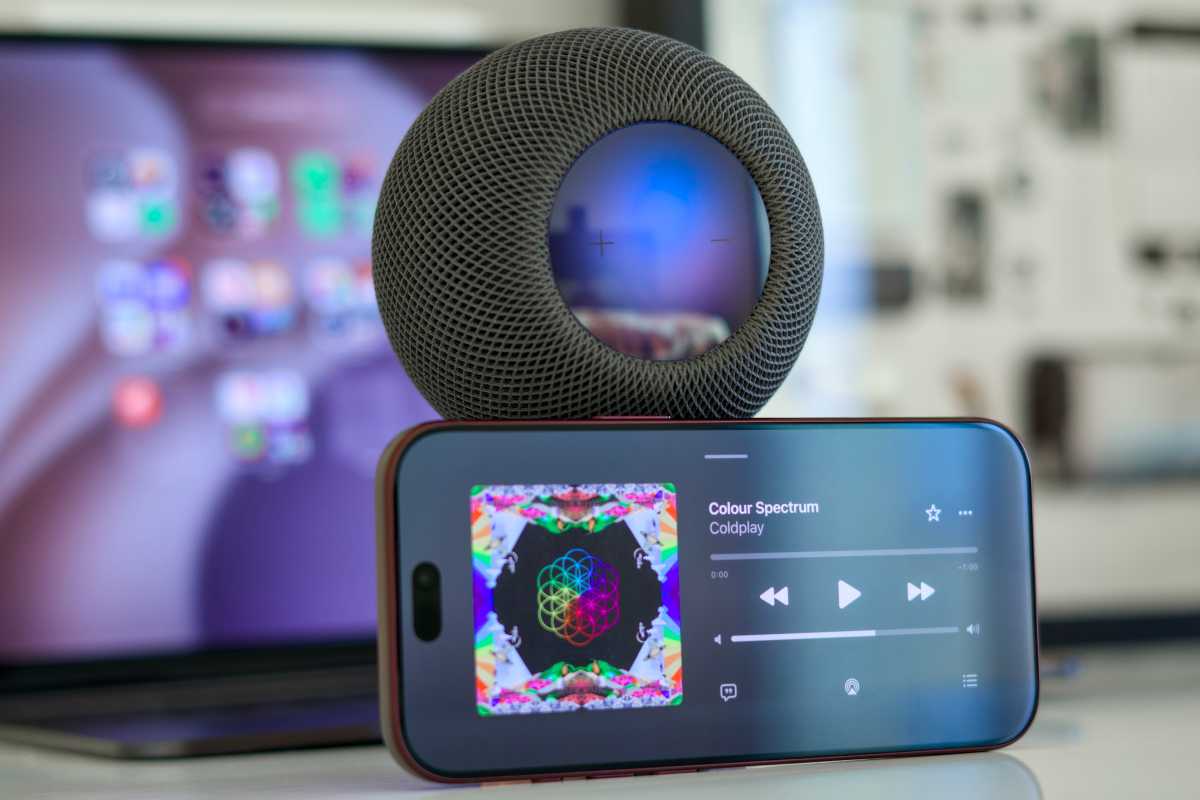 HomePod mini showing Sound Glow on iOS 27.2