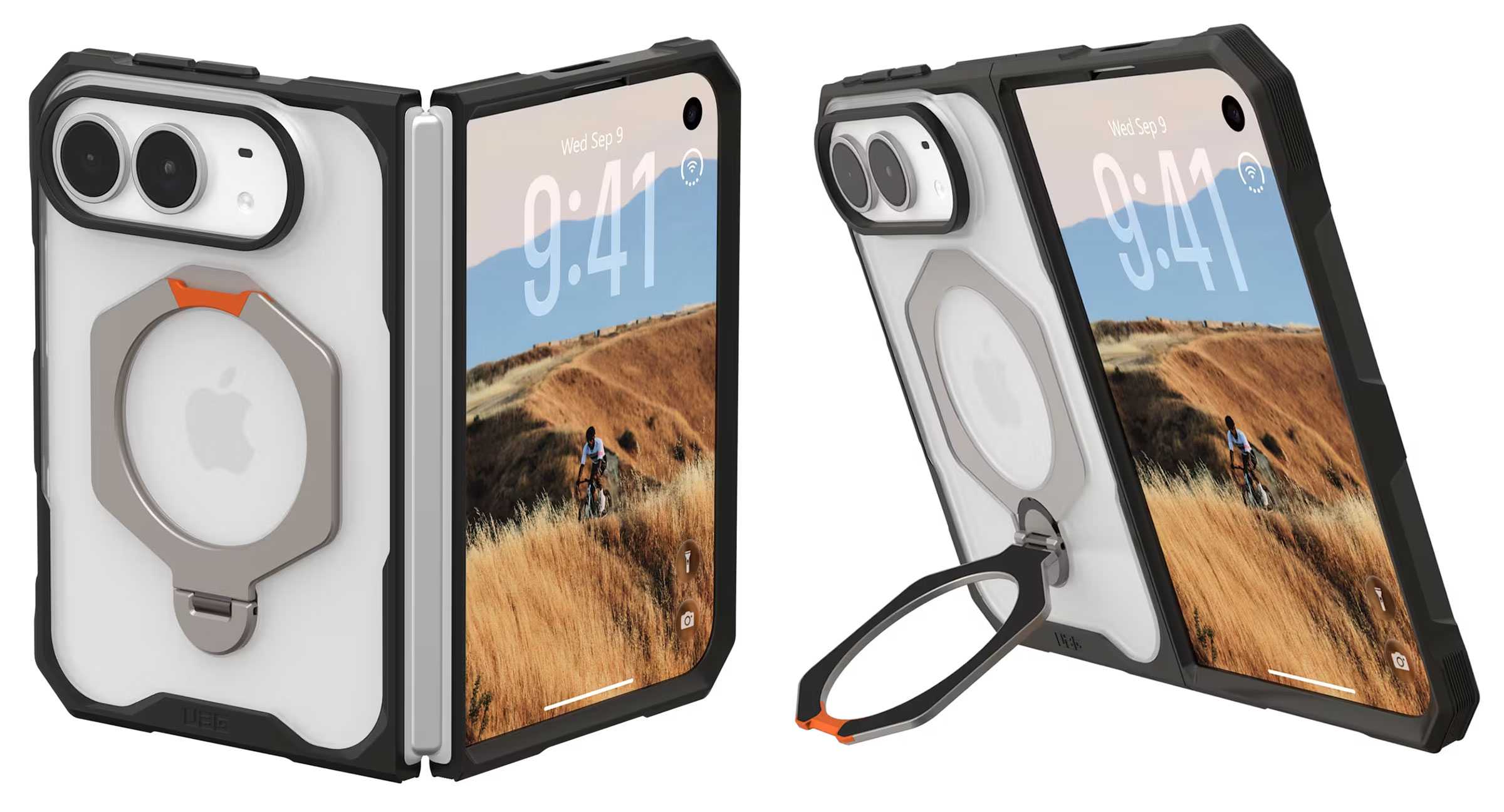 UAG Mouve XTE Case for iPhone Duo: Translucent case with a rotating stand