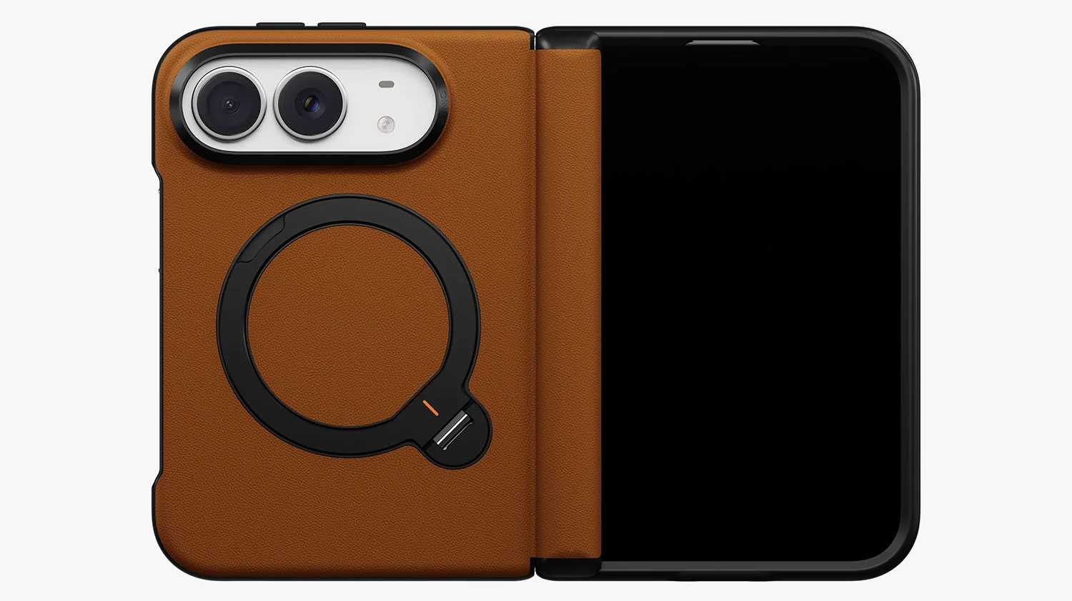 UNIQ Elix Q-Fold 360 Leather Case: Soft-touch case with adjustable rotating stand