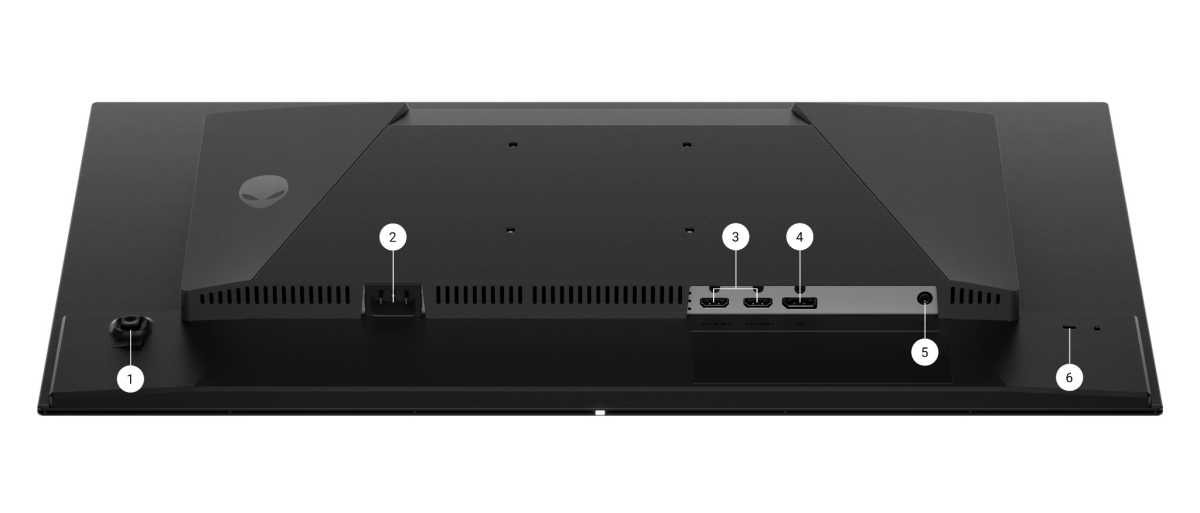 Alienware's 0 AW2726DM OLED monitor ports
