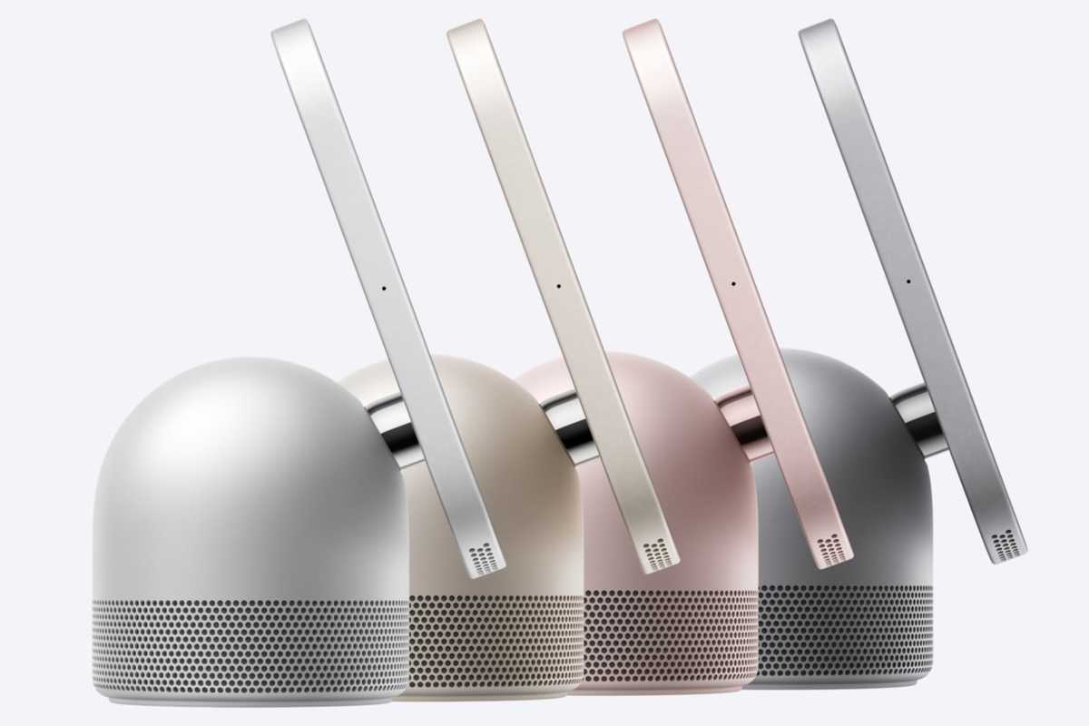 HomeView in four colors seen from the side