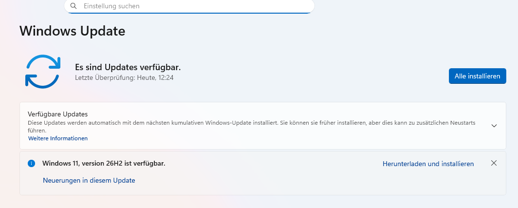 Windows 11 26H2 Installation