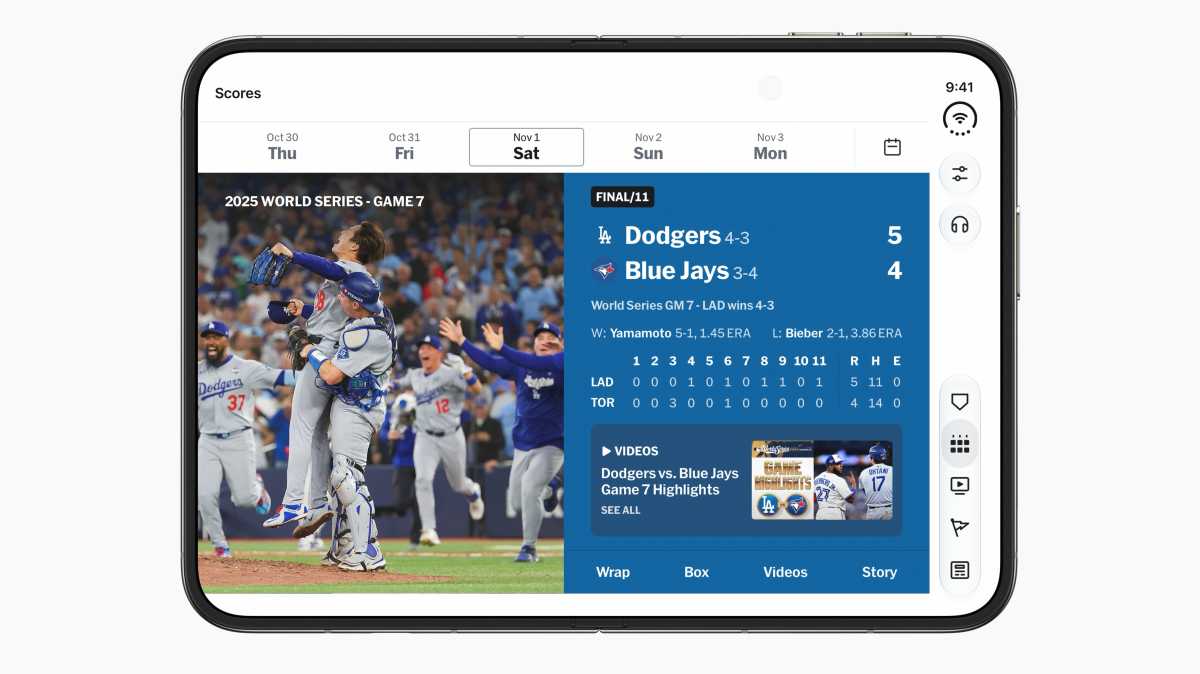 iPhone Duo MLB app
