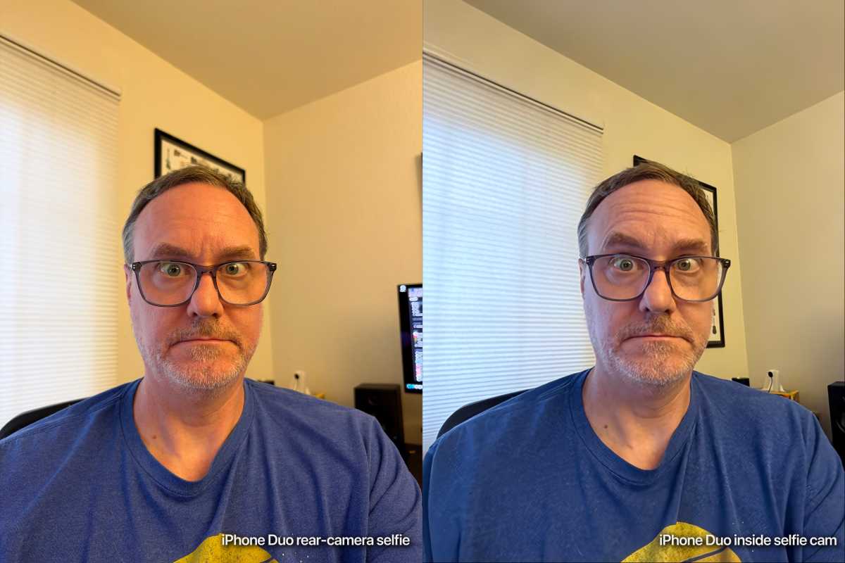 iPhone Duo bad inside selfie camera