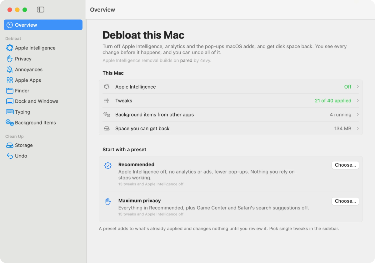 Neues Tool entfernt Apple Intelligence von Ihrem Mac
